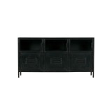 BLACK METAL LOFT SIDEBOARD 143 - CABINETS, SHELVES